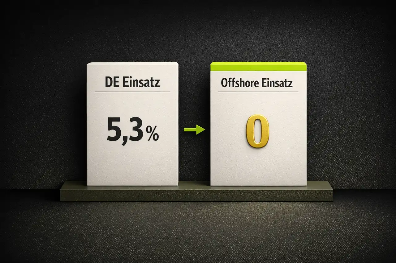 Vergleichsdiagramm der Einsatzsteuer zwischen deutschen GGL-Casinos und Offshore-Anbietern für deutsche Spieler